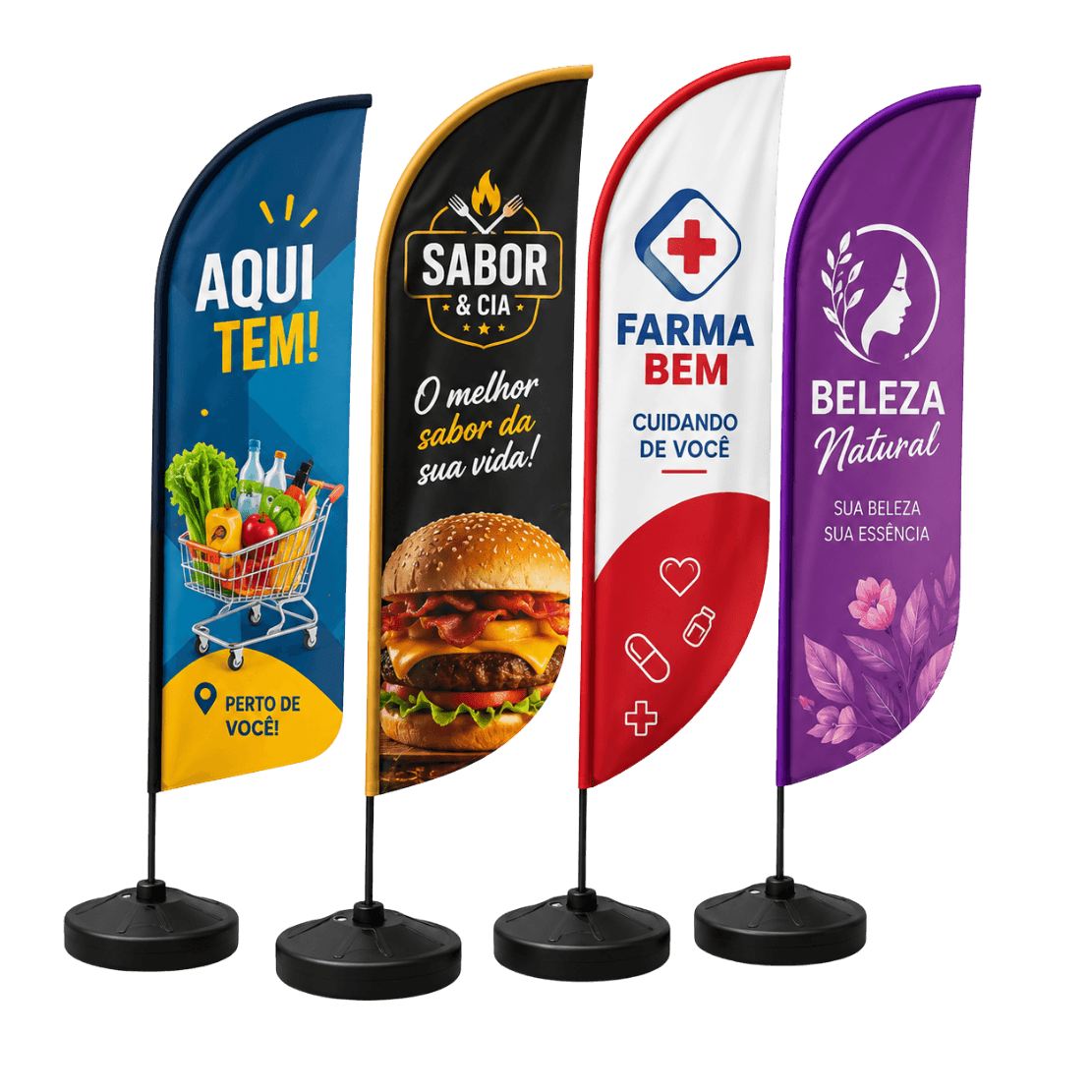 Banners e Wind Banners - exemplo